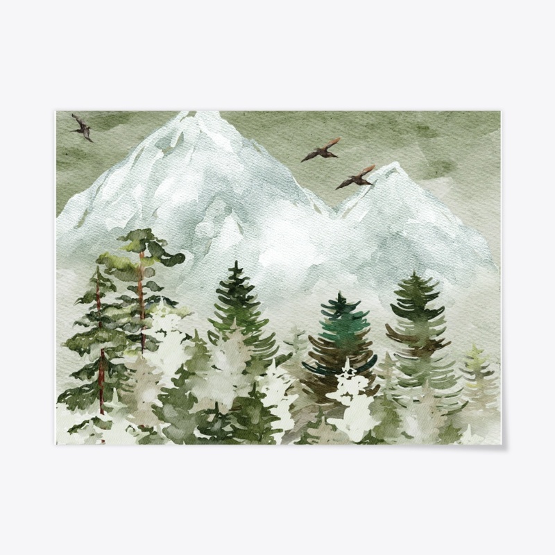 Through The Forest To The Mountain