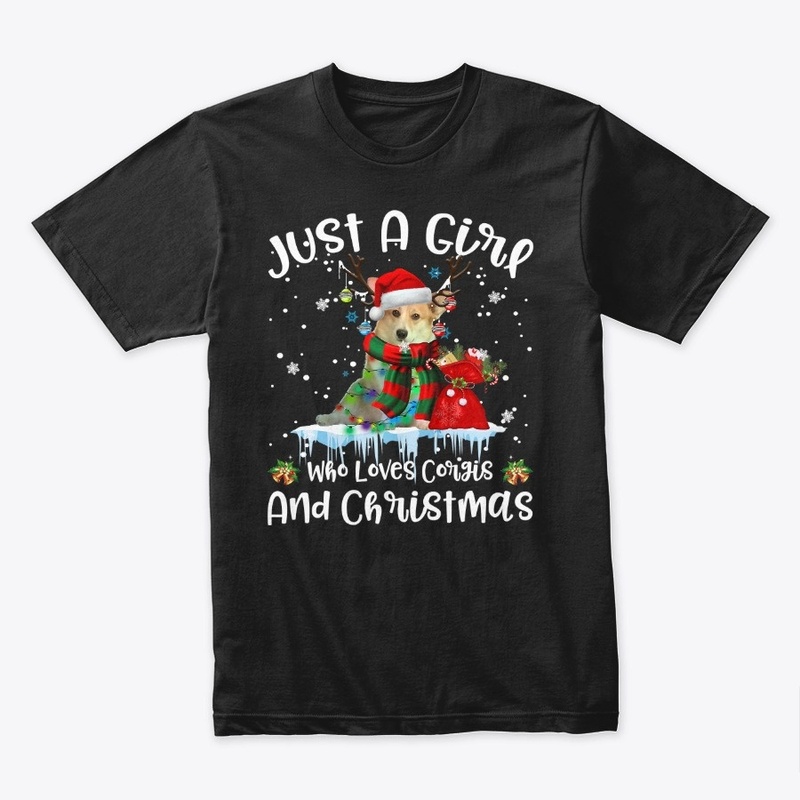 Just A Girl Who Loves Corgi And Christma