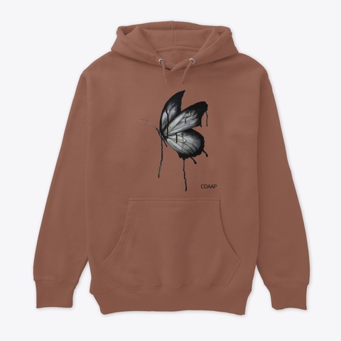 Dripping Butterfly Chestnut T-Shirt Front
