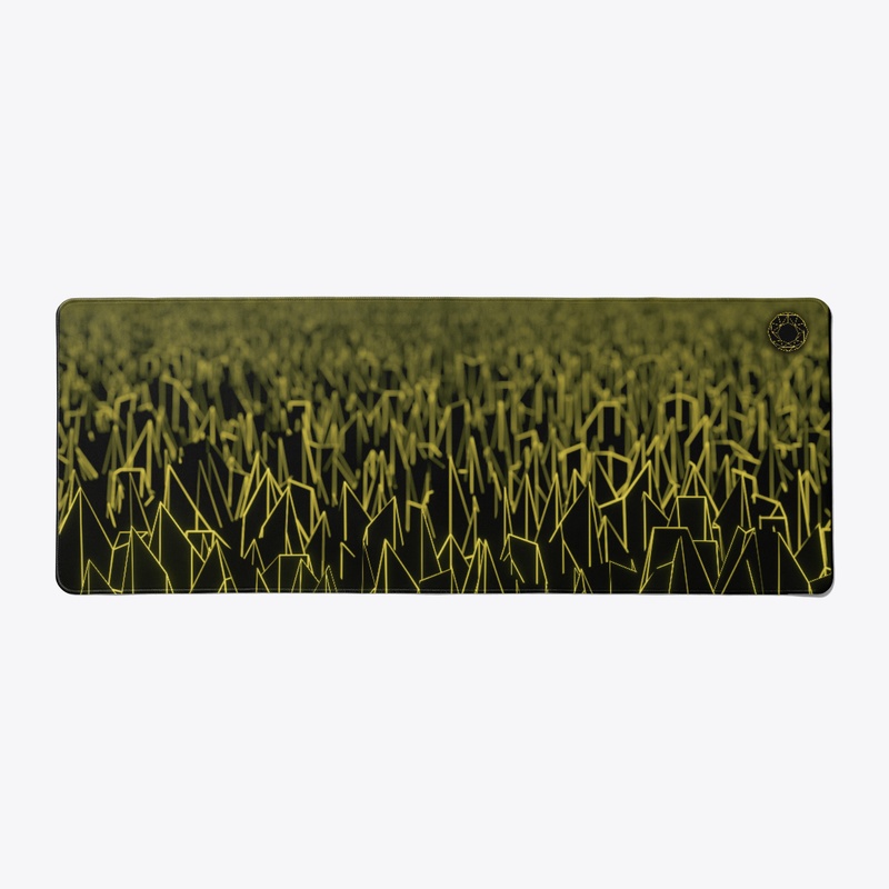 Yellow Spiky Vaporwave Field Full