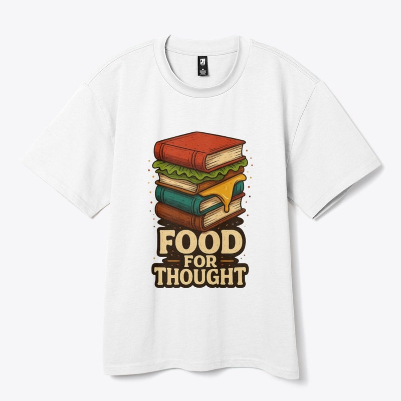 Book Burger Print - Food for Thought 