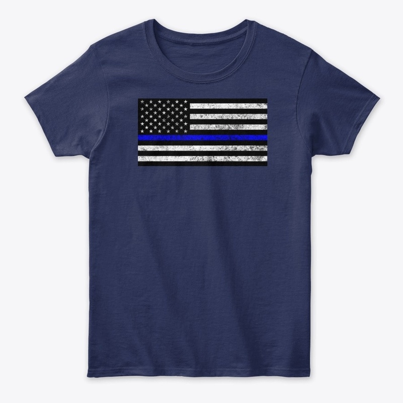 Blue Lives Matter Flag Premium Tee