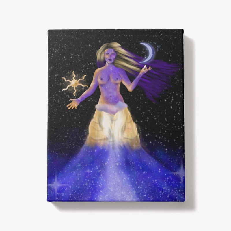 TES Azura Canvas Print (Nudity)