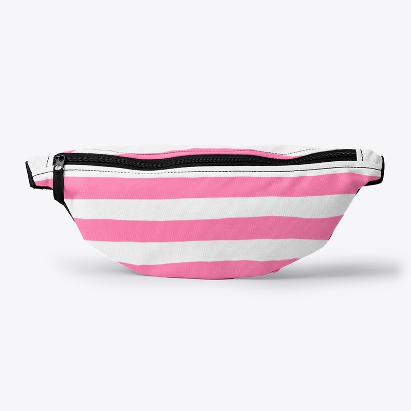 Pink Striped T Shirt [ Unisex]