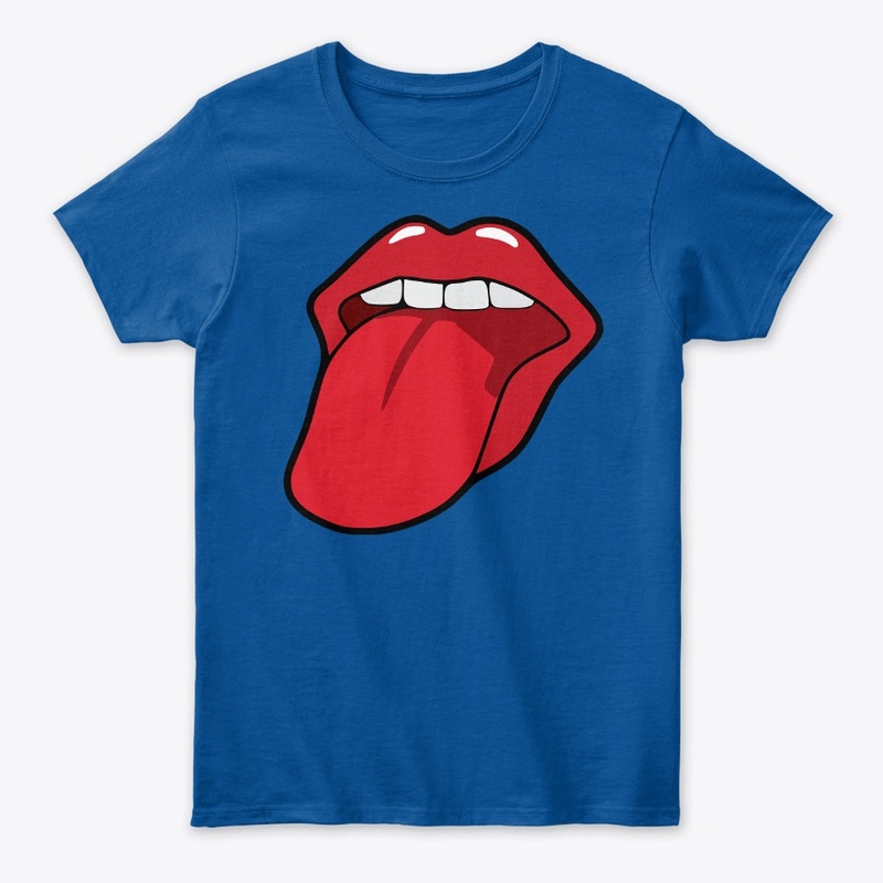 lips with tongue out
