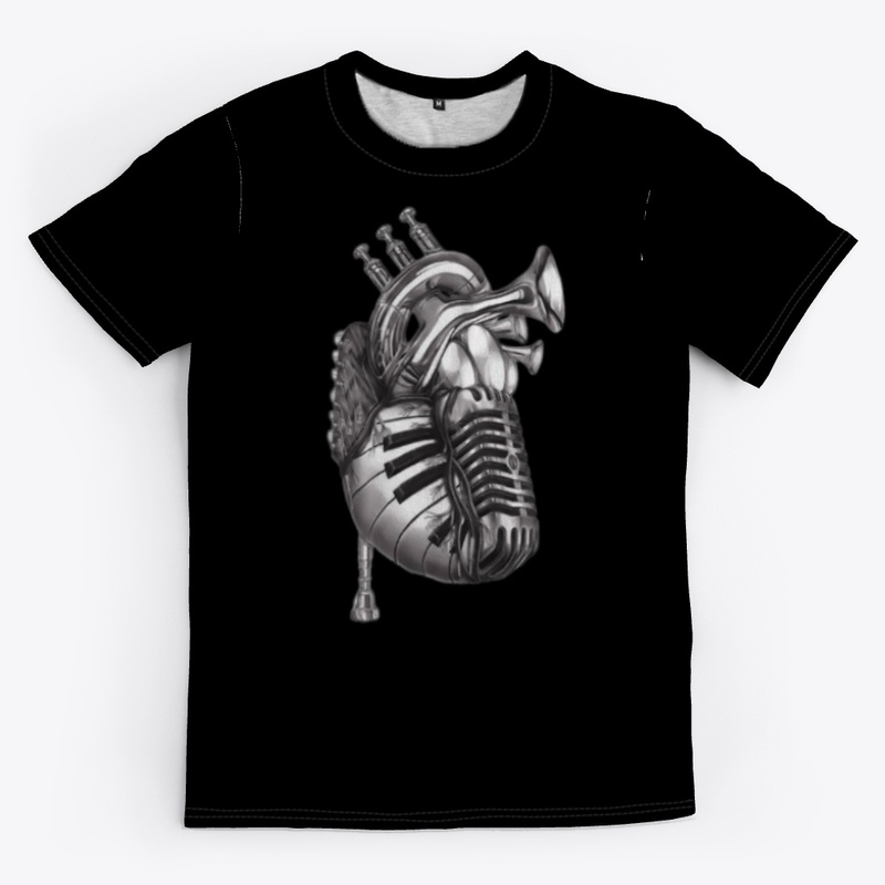 Heart music T-shirt
