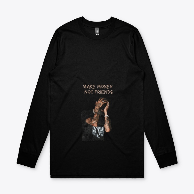 Make money not friends T shirt design 