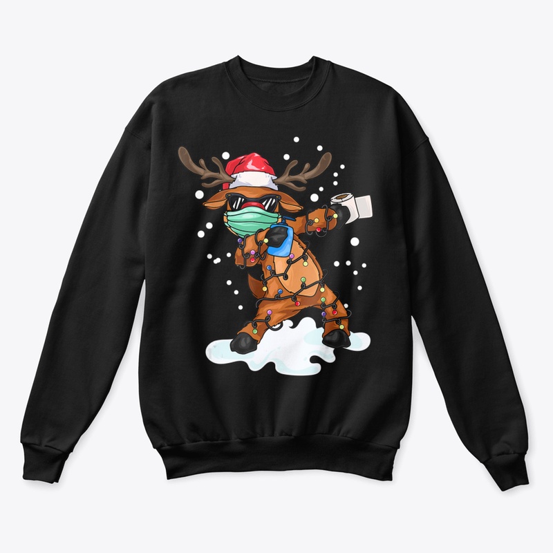 DABBING REINDEER MASK CHRISTMAS EVE