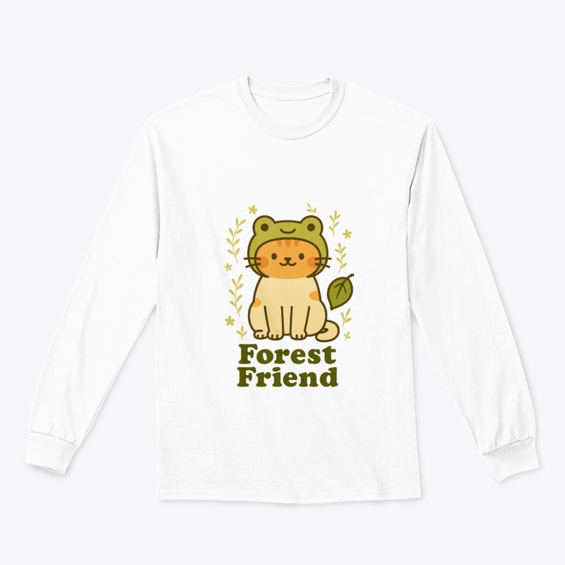 Forest Friend Frog Hat Cat
