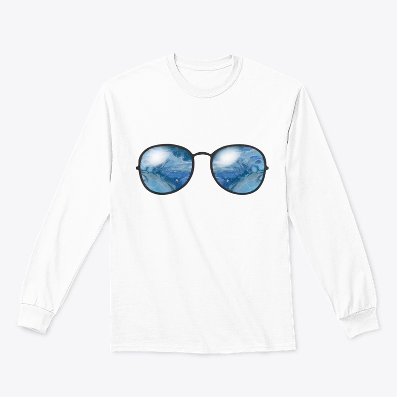 Marbled Glasses - Blue