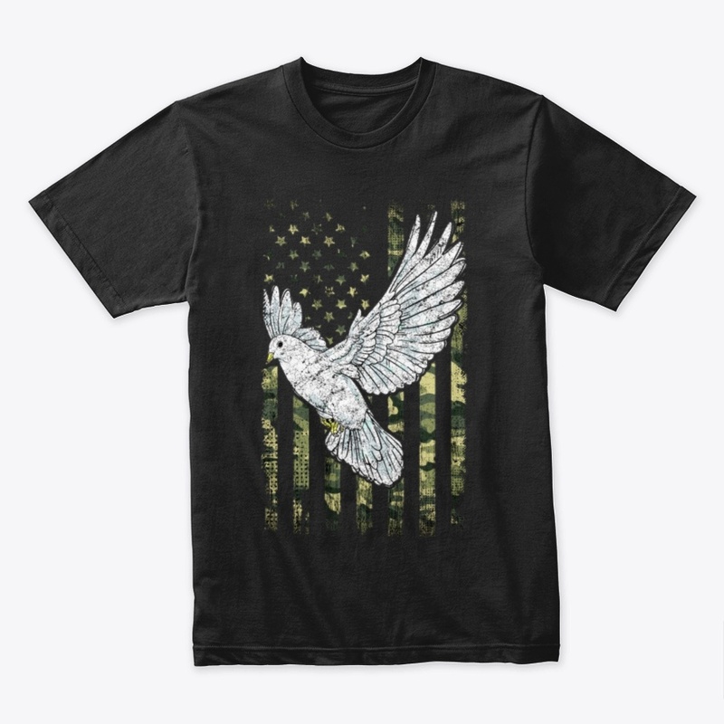 American flag dove