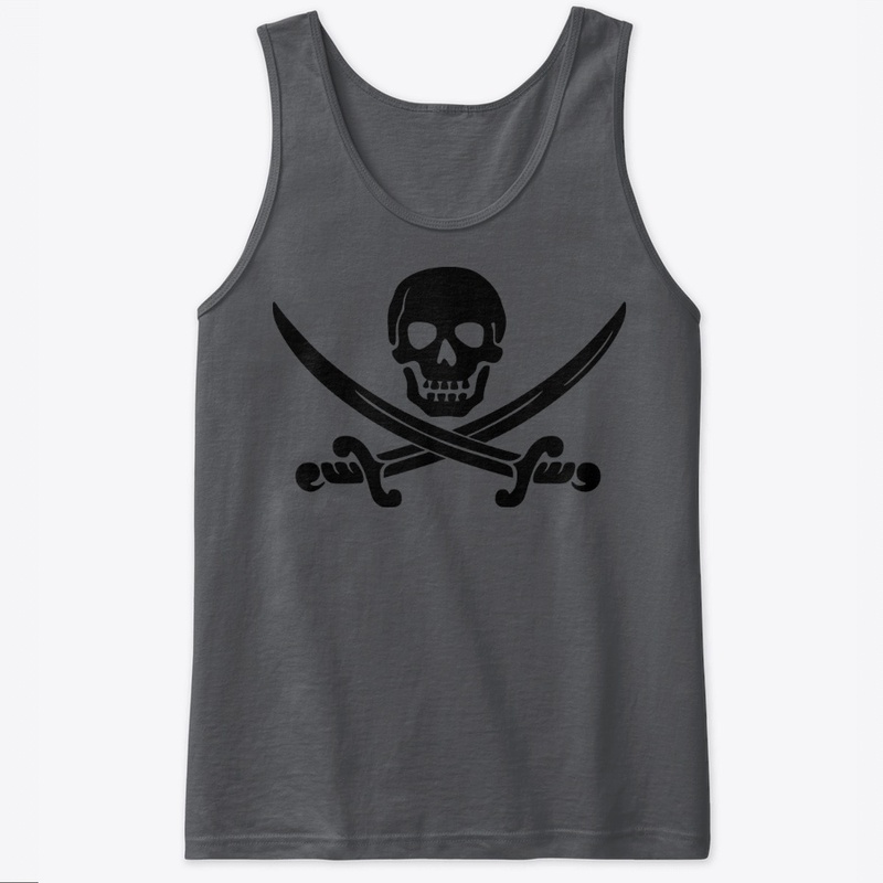 Skull pirate and sword design