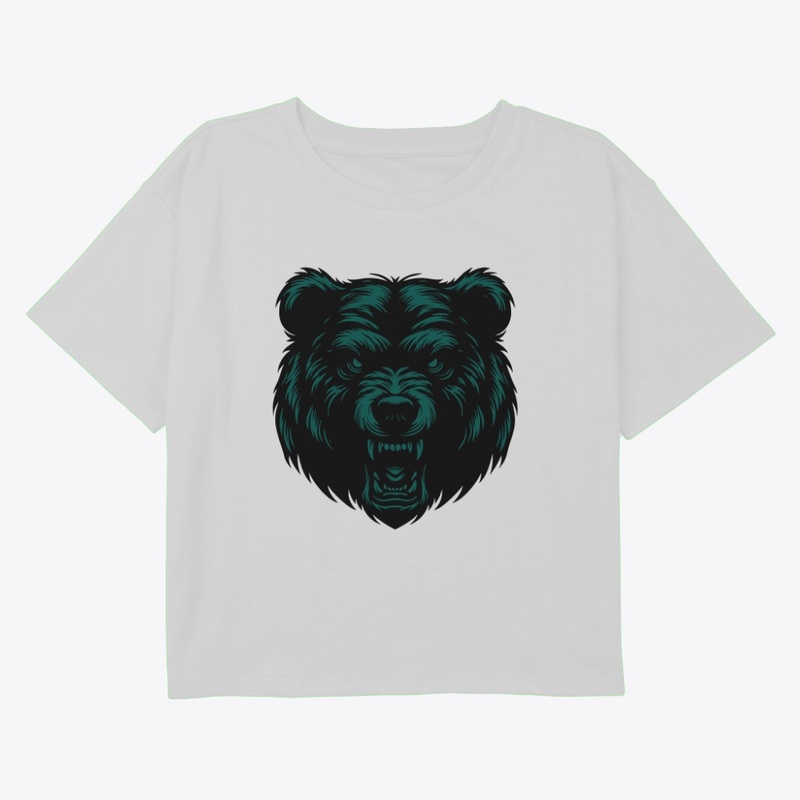 Angry Bear Head Design