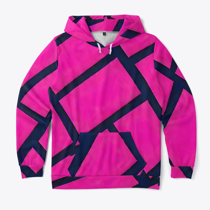 Hot Pink Geometric All-Over Print