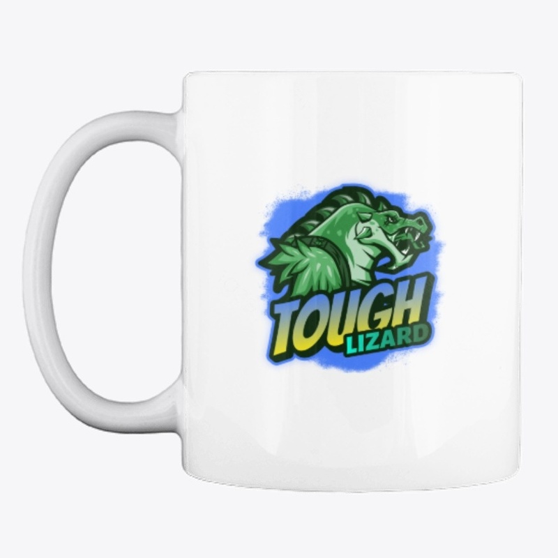 cartoon logo design: tough lizard