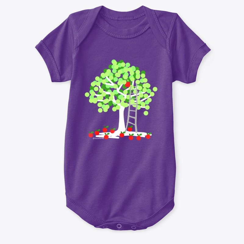 apple tree by night
