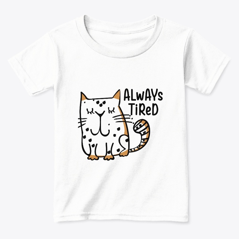 Always tired and sleepy cat