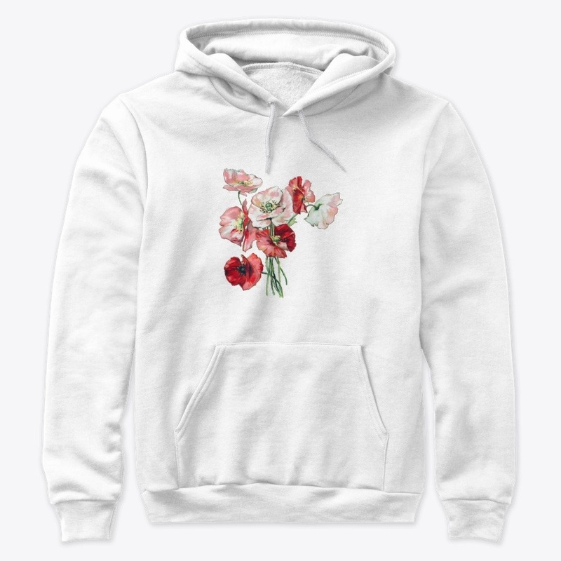 Realistic Red and Pink Flowers Design