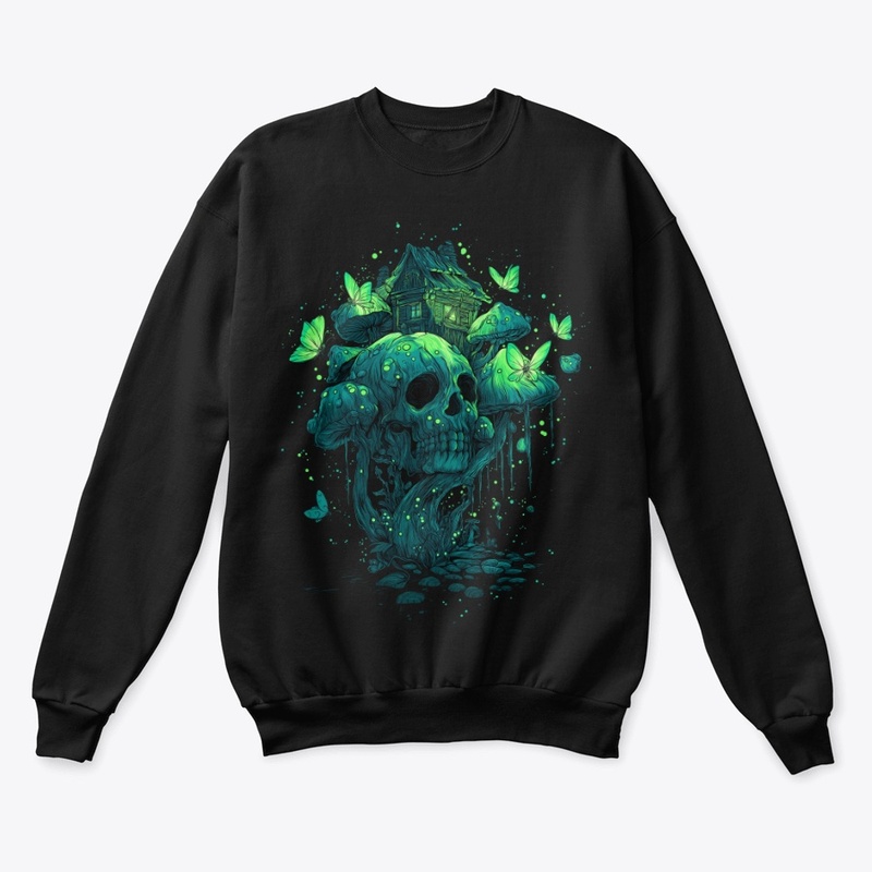 Glowing Skull Fairy Cottage