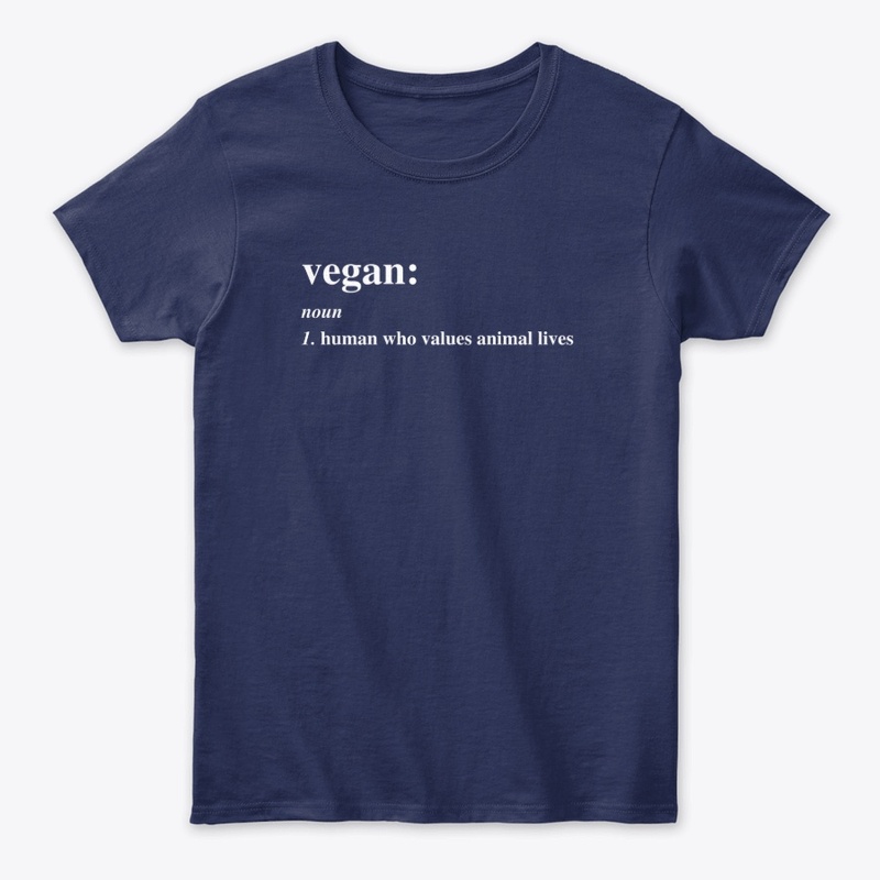 Vegan: human who values animal lives