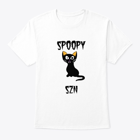V2 Halloween Collection   Spoopy White áo T-Shirt Front