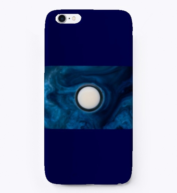 Circle or flower in blue surrounding