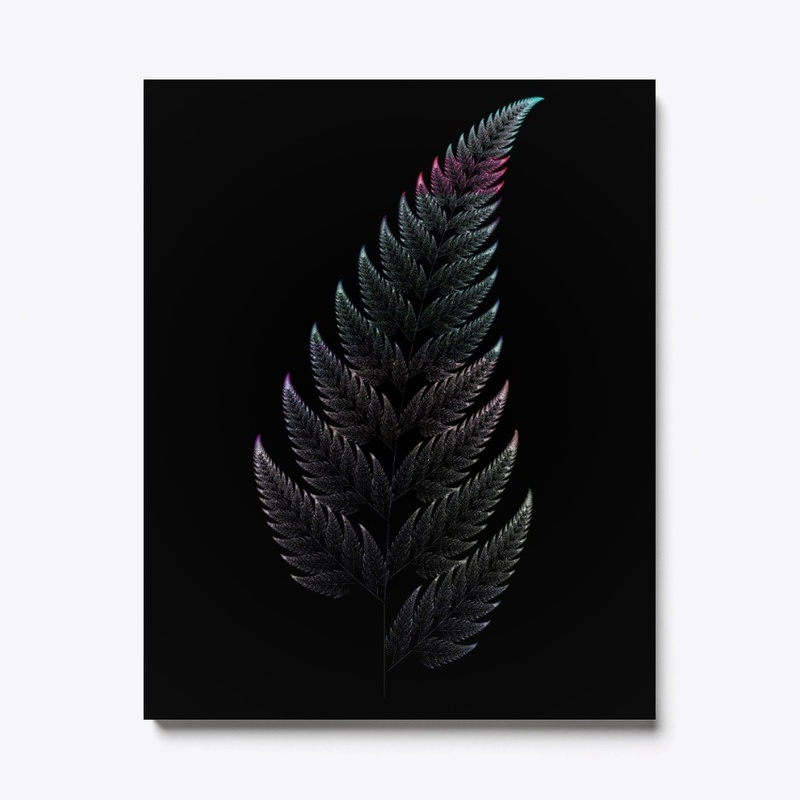 Barnsley Fern Fractal Green