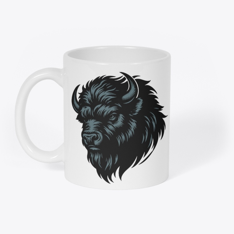 Fierce Angry Bison Graphic