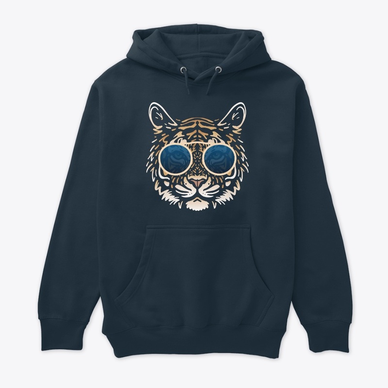 Cute Tiger in Sunglasses (Colored+sg08)
