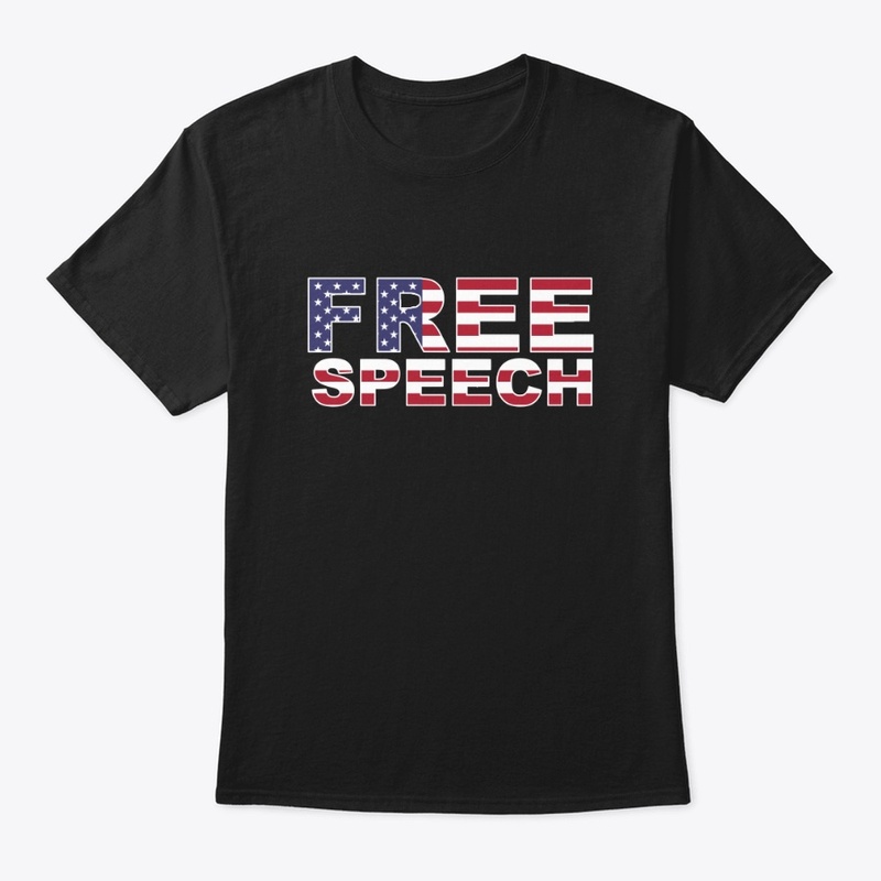 Free Speech USA Flag T-Shirt