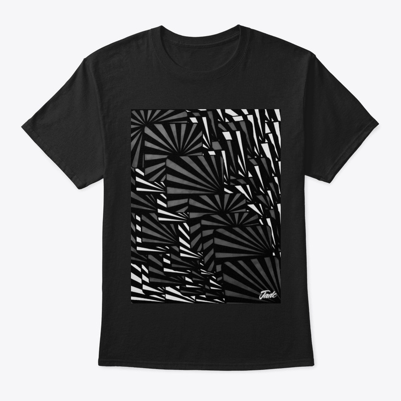 Black and Grey Rays Classic Tee Unisex