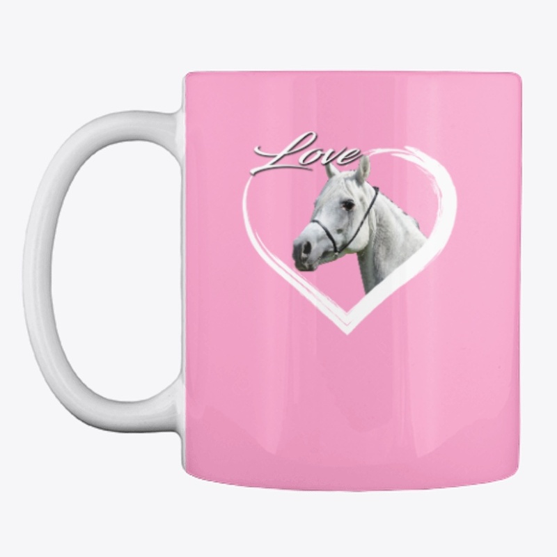 Love Arabian White Horse Lover