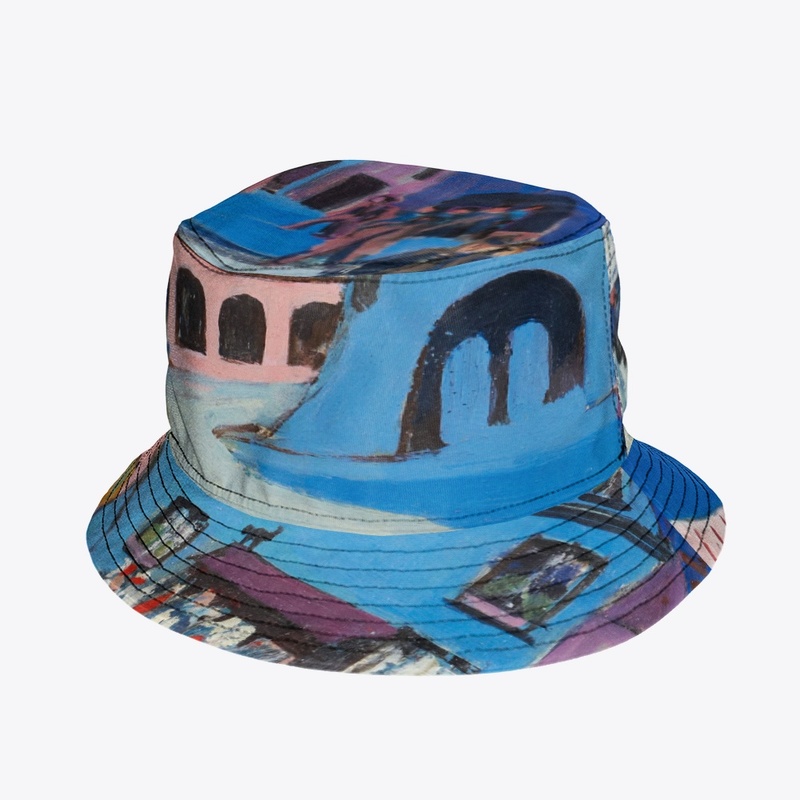 Bern with Belltower (1935) Bucket Hat