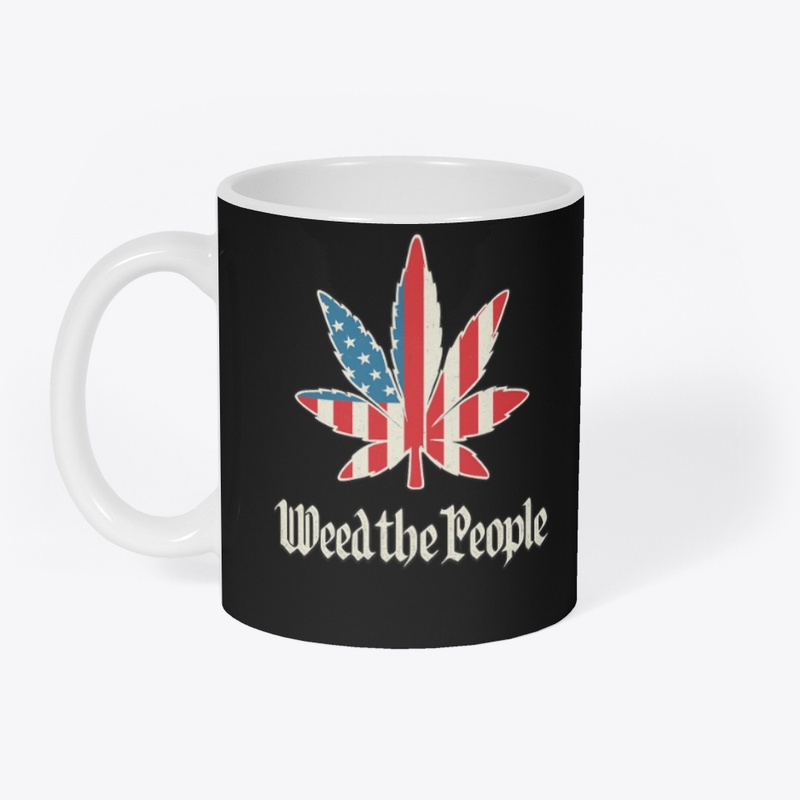 Weed the People – Patriotic Leaf Tee