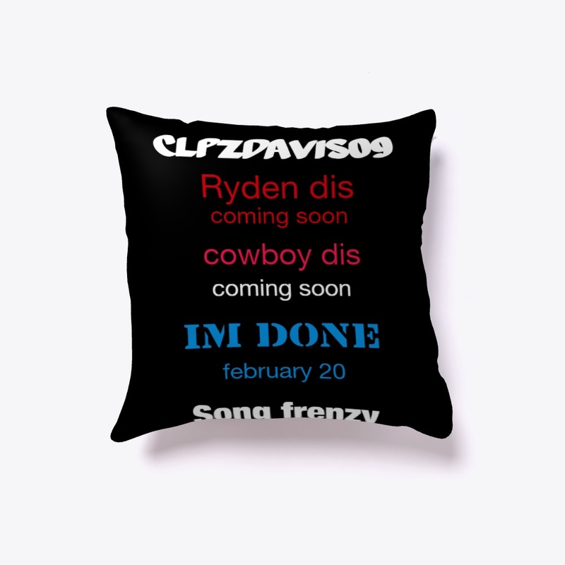 Song frenzy pillow and poster