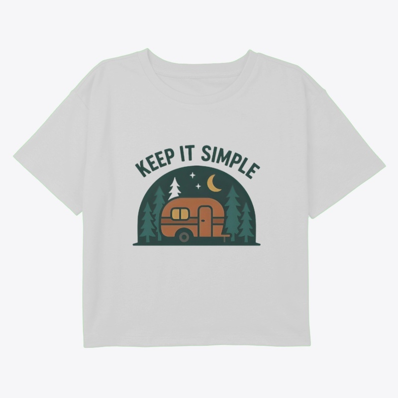 Keep It Simple-Retro Camper Night Forest