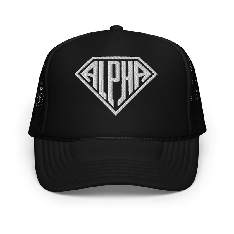 Diamond Trucker Hat - Black