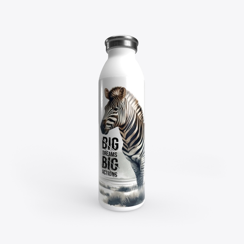 Zebra 20oz Stainless Water Bottle