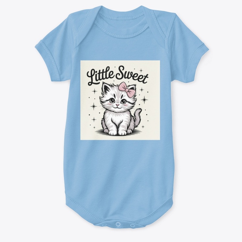 Bodysuit Kitten Baby Cute Cat Design 