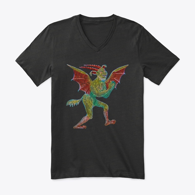 Diavolo Demone medievale verde