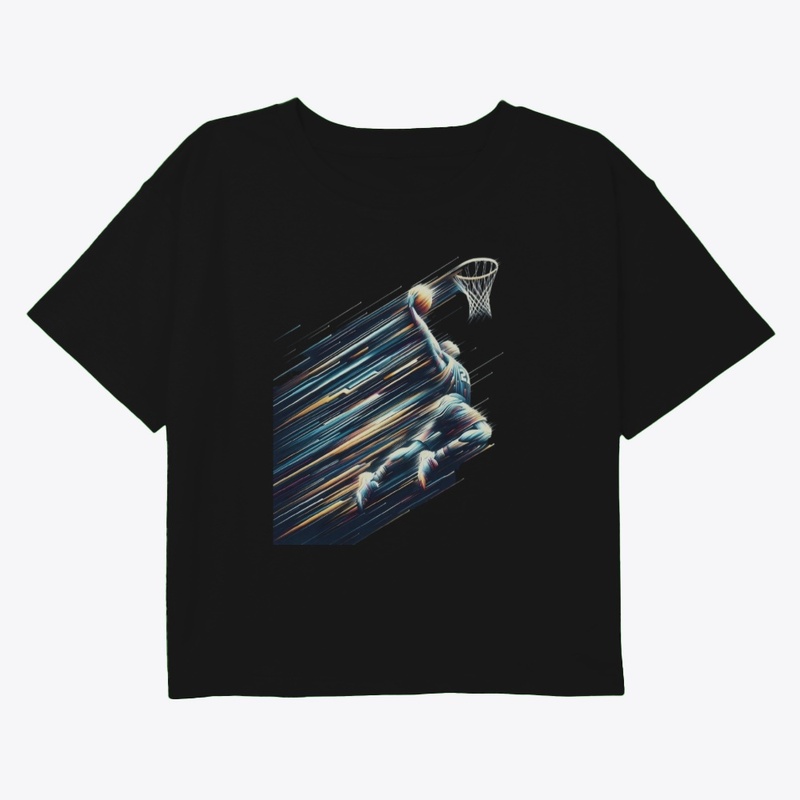 Motion Blur Dunk – Explosive Abstract 