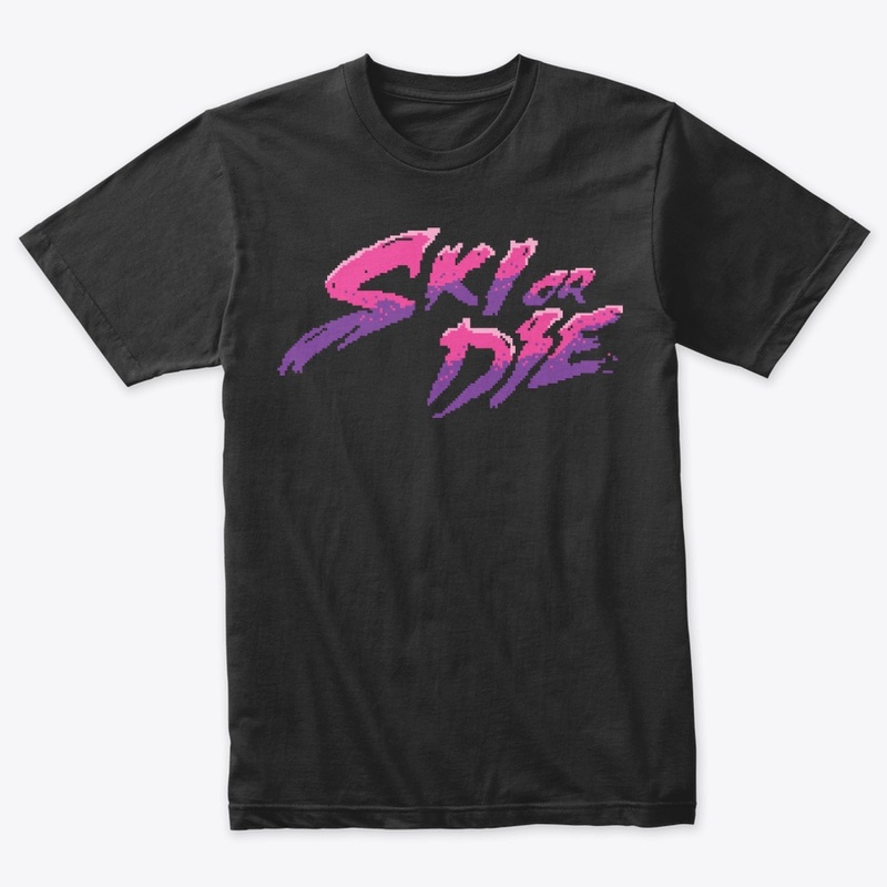 Candy Boy Ski or Die Pixel art Logo