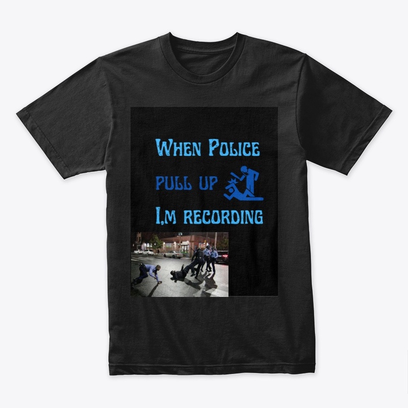 police pull up t shirt