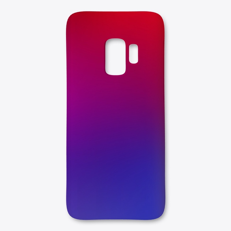  Red and Blue Blurry Background Art