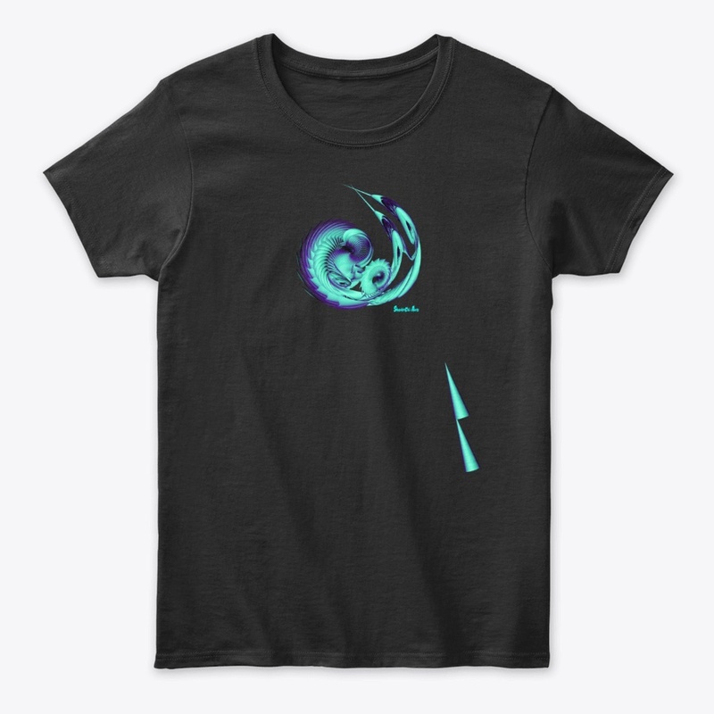 Turquoise Purple Arcs
