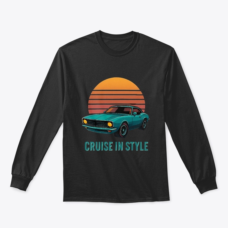Retro Car Sunset Tee - Cruise in Style