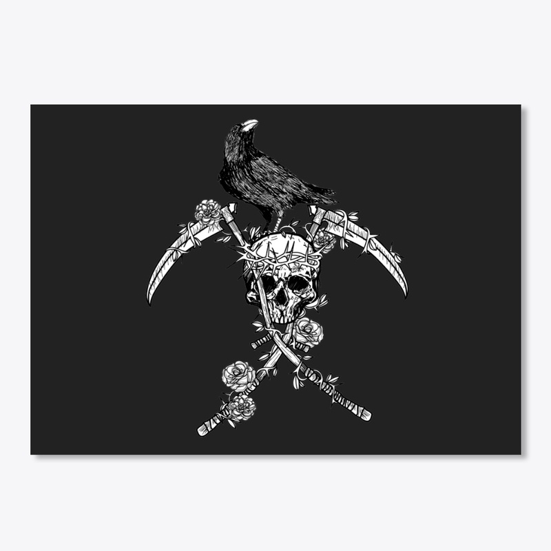 Viking Raven Axe & Skull Warriors