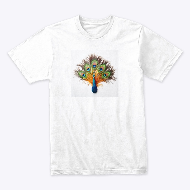 A peacock that shows all the colours