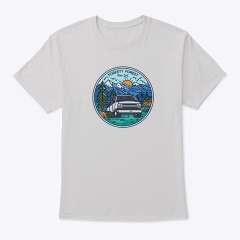 4x4 Van Life Light Steel T-Shirt Front
