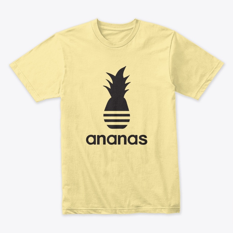 Ananas parody logo in black